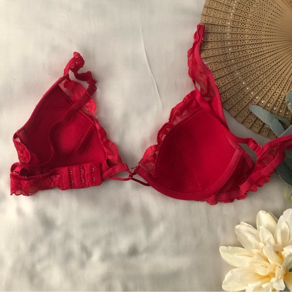Victoria’s Secret Very Sexy Dream Angels Floral Lace Unlined Plunge Bra - Picture 3 of 4